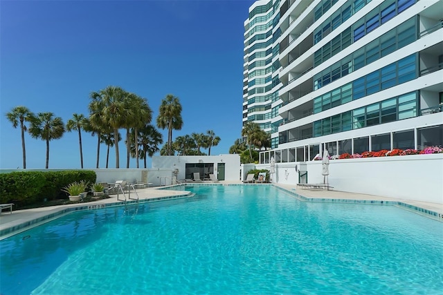 view of pool with a patio area