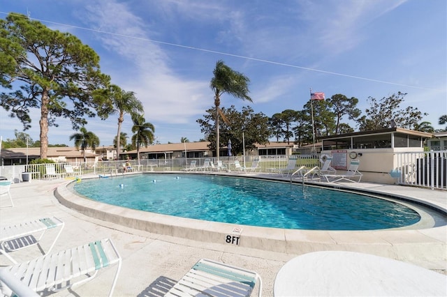 view of pool with a patio