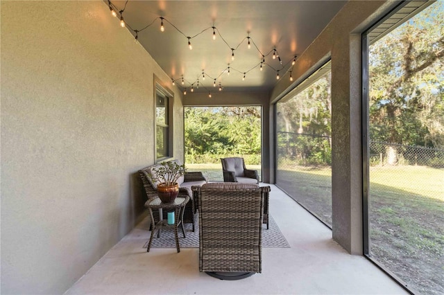 view of sunroom / solarium