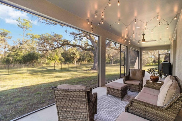 view of sunroom / solarium