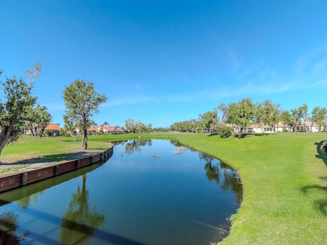 view of water feature