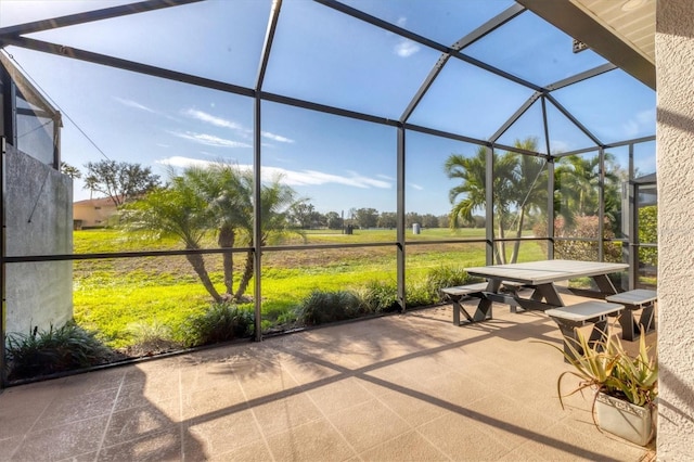 sunroom featuring plenty of natural light