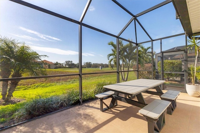 view of sunroom / solarium