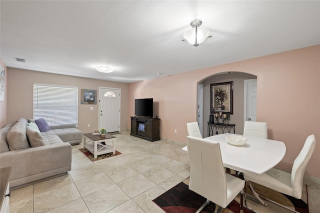 view of dining area