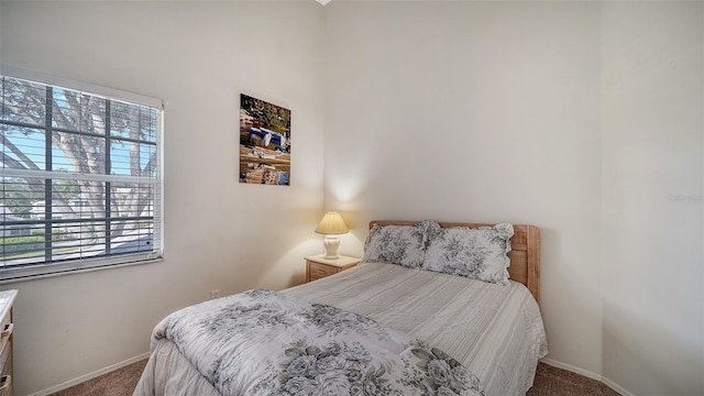 bedroom featuring carpet flooring