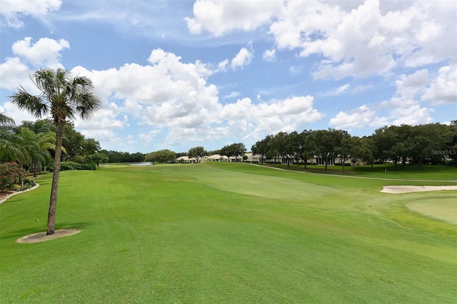 view of community featuring a lawn