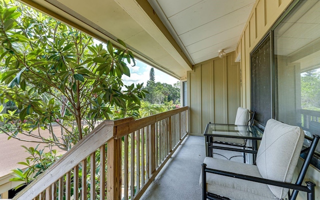 view of balcony