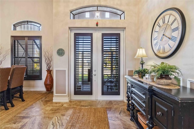 view of foyer entrance