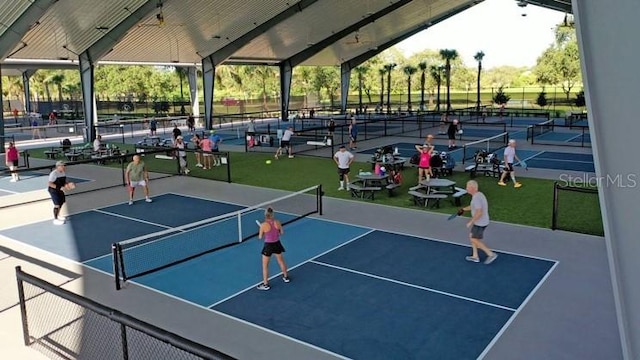 view of tennis court