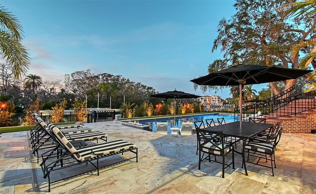 1541 Bay Point Dr, Sarasota, FL 34236 - view of swimming pool featuring a patio
