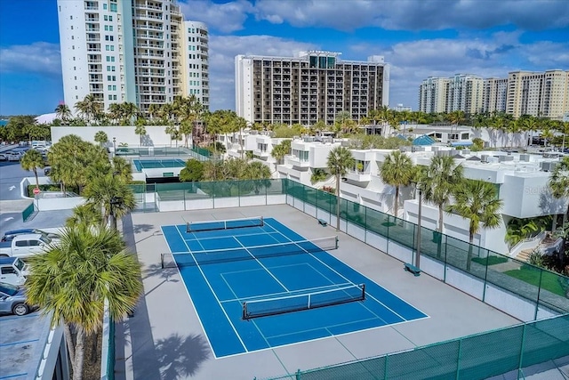 view of sport court