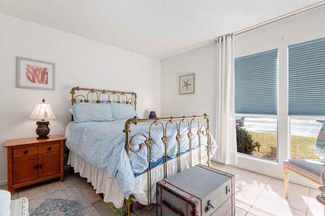 view of tiled bedroom