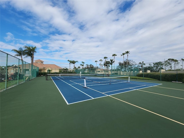 view of tennis court