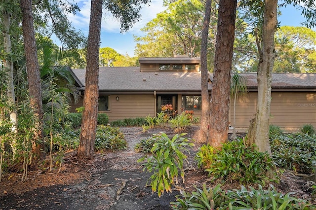 view of rear view of property