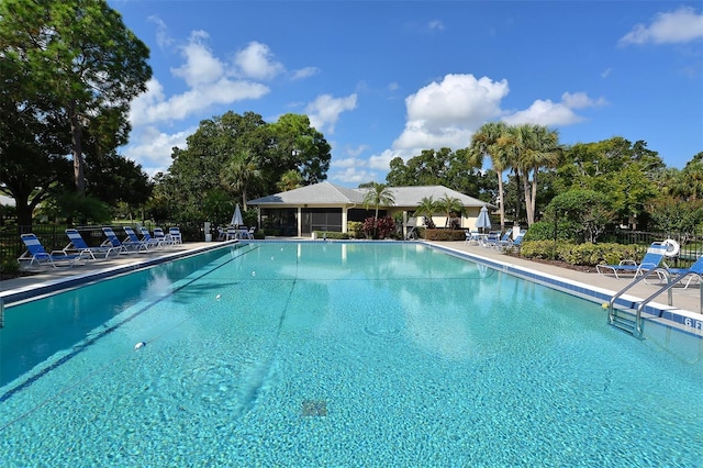 view of pool