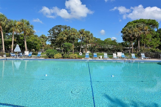 view of pool