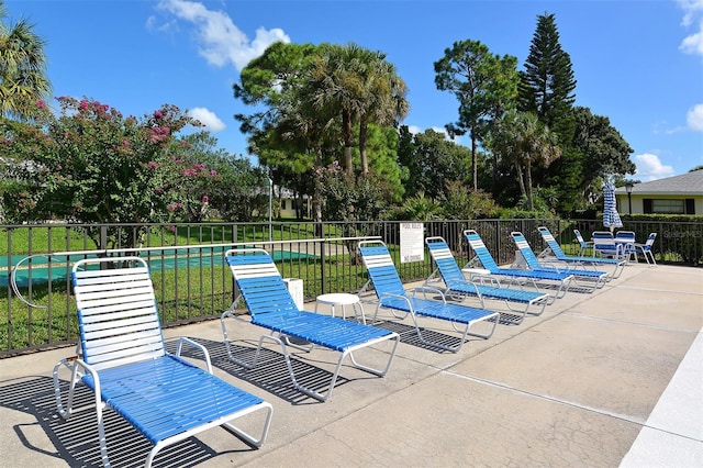 view of pool with a patio