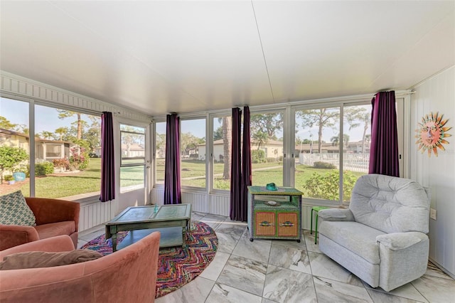 view of sunroom / solarium