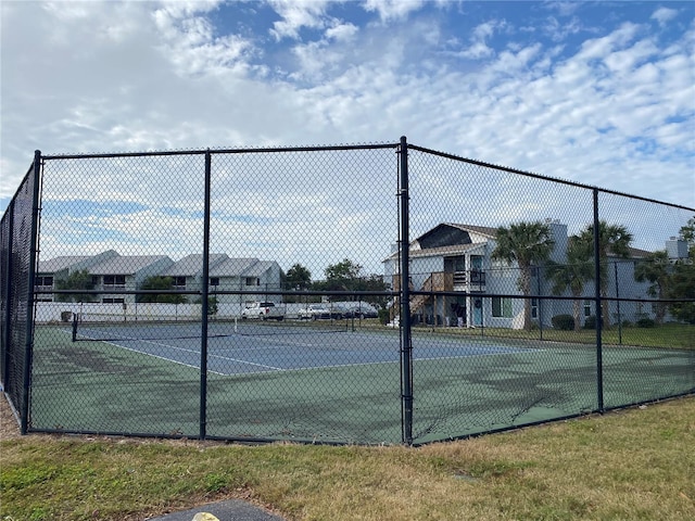 view of tennis court