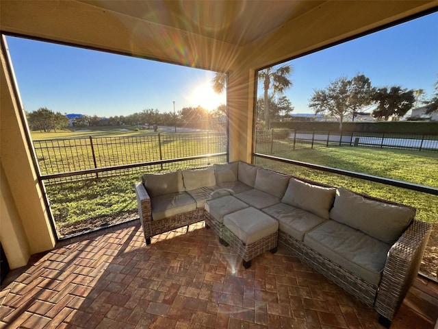 view of sunroom / solarium