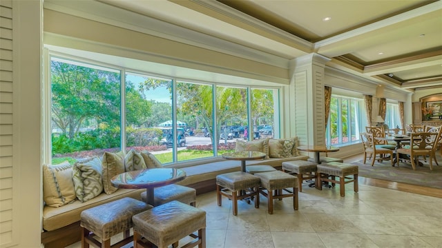 sunroom / solarium with plenty of natural light