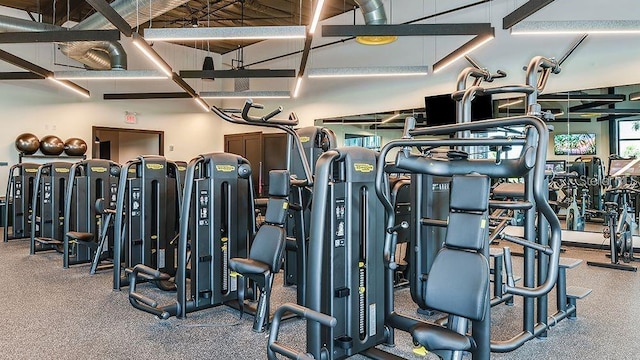 view of exercise room