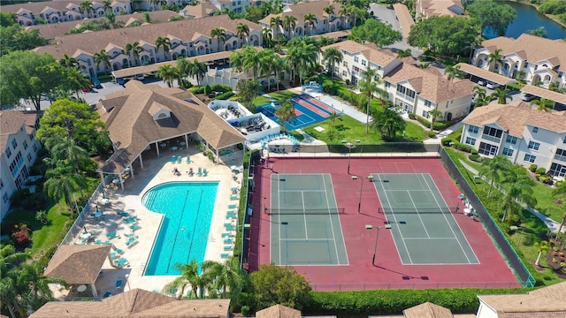 birds eye view of property