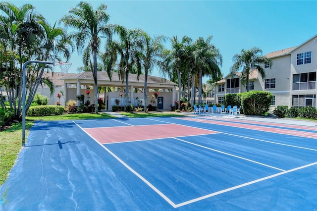 view of basketball court