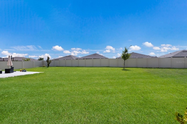 view of yard with a patio