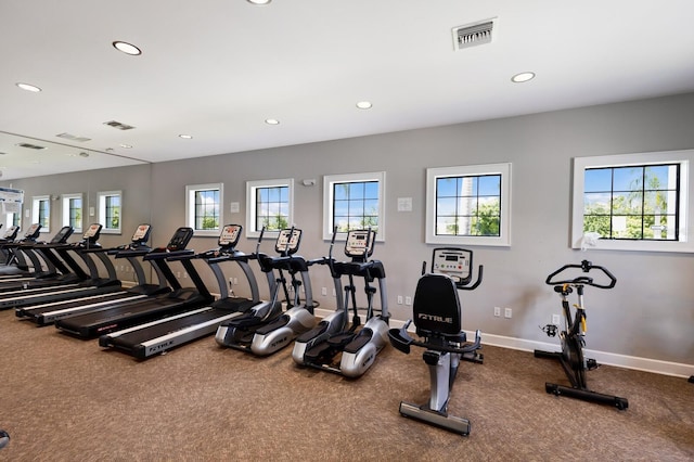 view of exercise room