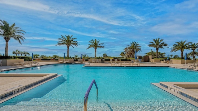 view of pool with a patio