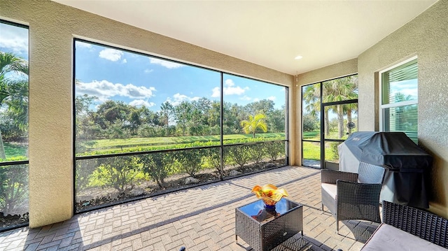 view of sunroom / solarium