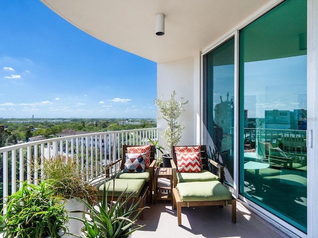 view of balcony