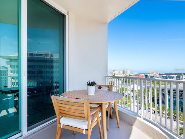 view of balcony