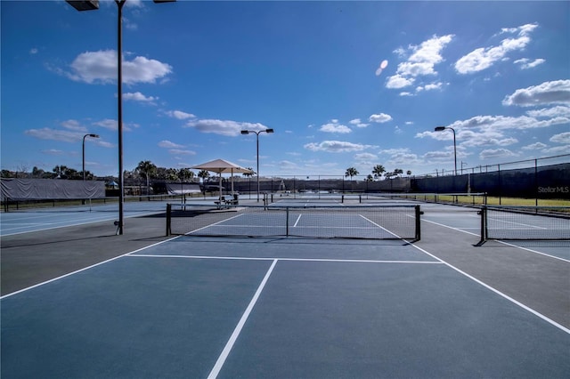 view of tennis court