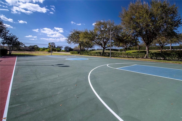 view of basketball court