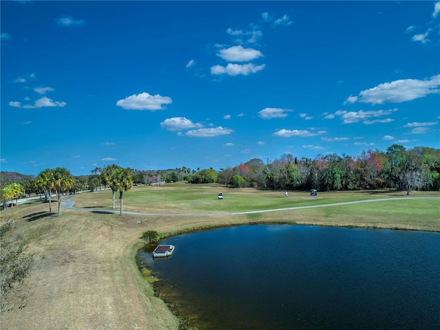 property view of water