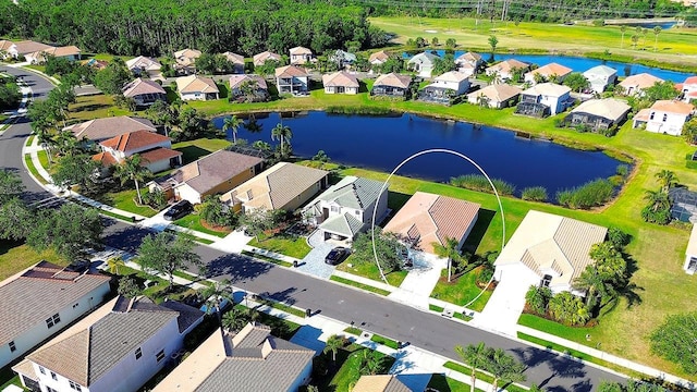 236 Golden Harbour Trl, Bradenton, FL 34212 - birds eye view of property with a residential view and a water view