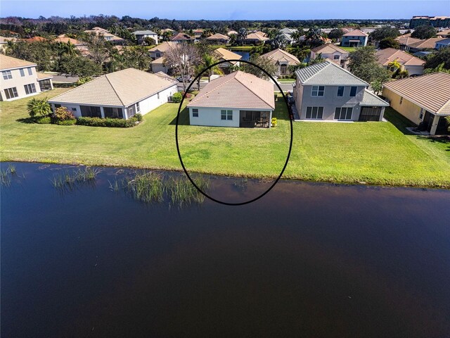236 Golden Harbour Trl, Bradenton, FL 34212 - drone / aerial view with a residential view and a water view