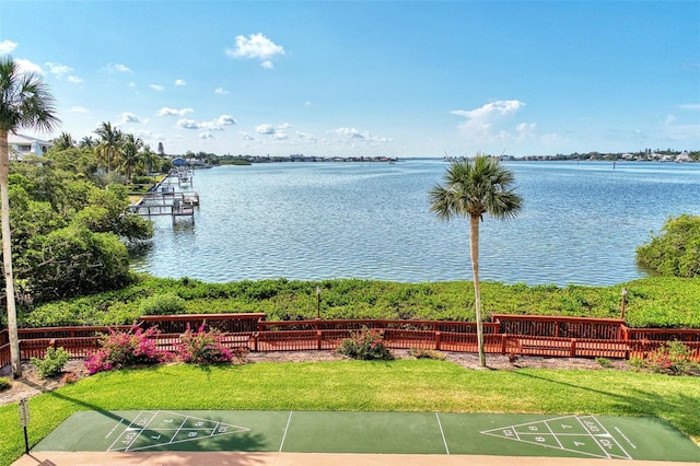 view of water feature