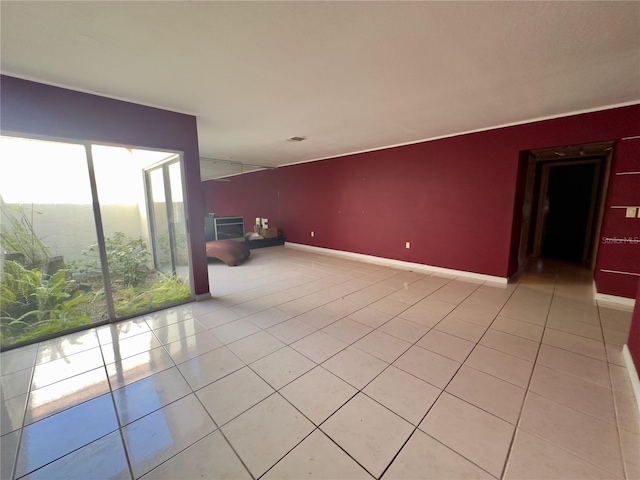 view of tiled spare room