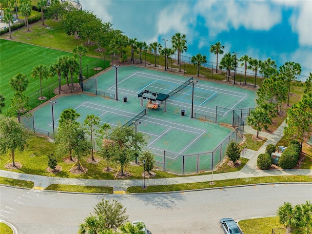 view of tennis court