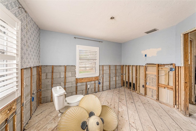 bathroom featuring hardwood / wood-style flooring