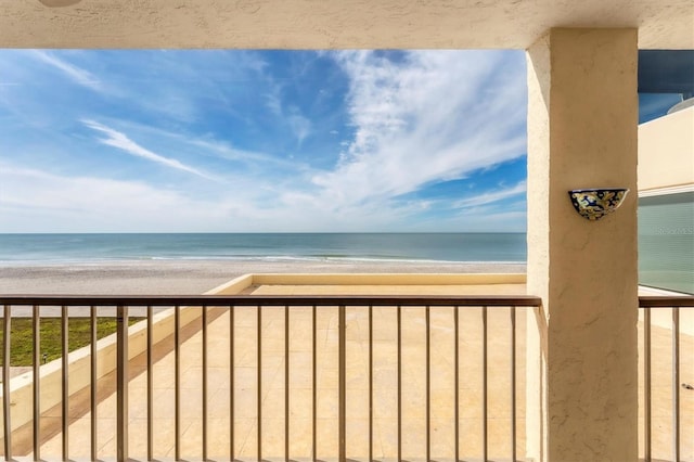 property view of water with a view of the beach