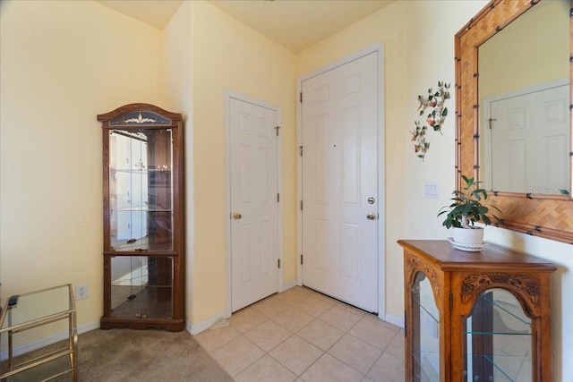 view of tiled entryway