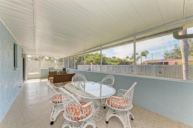 view of sunroom / solarium