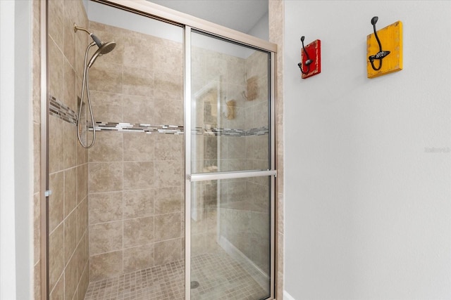 bathroom with an enclosed shower