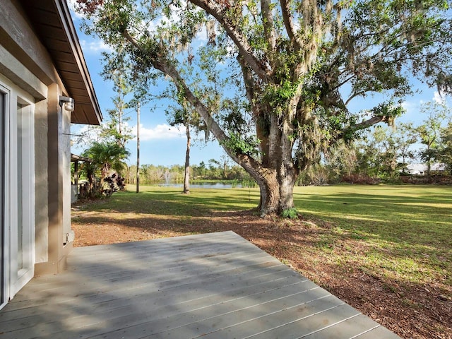 5645 Churchill Downs Rd, Sarasota, FL 34241 - view of green lawn with a water view