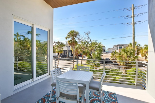 view of balcony