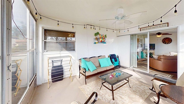 view of sunroom / solarium